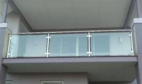 Silver Stainless Steel Glass Balcony Railing For Home At Rs 1550 Feet