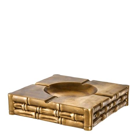 Eichholtz Ashtray Bamboo Vintage Brass Bei Villatmo De