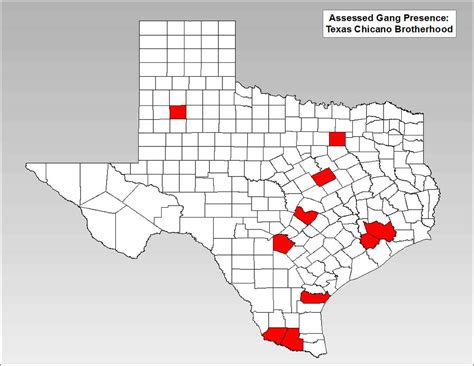 Map Where Texas Most Significant Gangs Criminal Groups Are Located