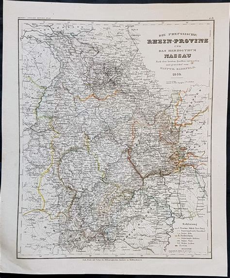 Die Preussische Rhein Provinz Und Das Herzogthum Nassau 1850 Barnebys