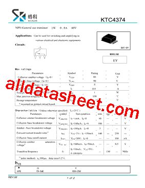 EY Marking KTC4374 Datasheet PDF SHIKUES Electronics