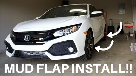 How To Install Mud Flaps 10th Gen Honda Civic Youtube