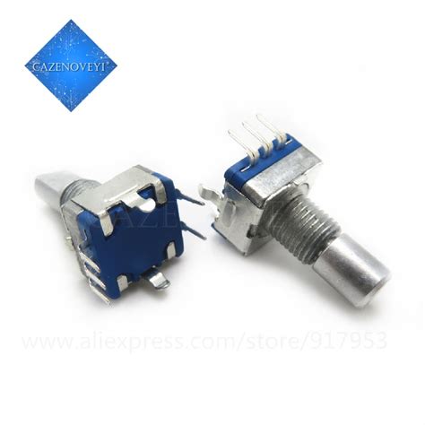 5pcs Lot Half Plum Axis Rotary Encoder Handle Length 15mm 20mm Code Switch Ec11 Digital