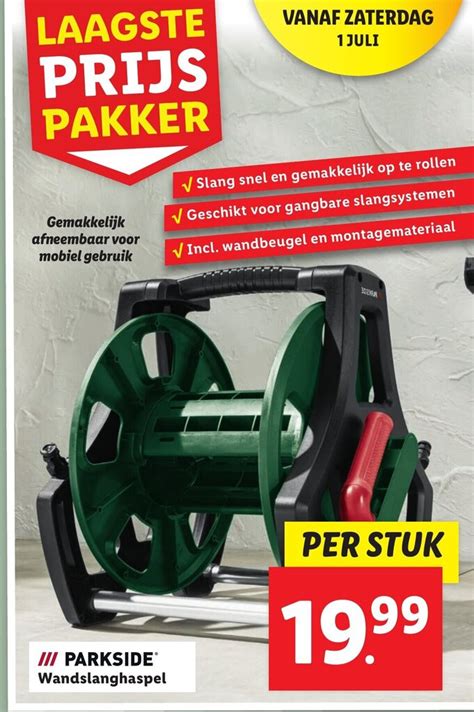 Parkside Wandslanghaspel Aanbieding Bij Lidl