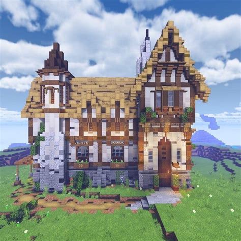 The Medieval Mansion Minecraftbuilds Minecraft Mansion Minecraft Designs Minecraft Projects