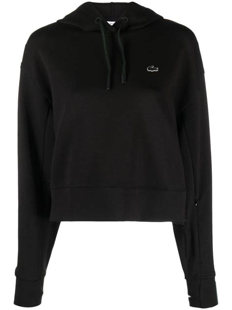 Lacoste Embroidered Logo Thumb Slot Hoodie Farfetch