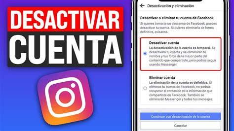 Cómo Desactivar Una Cuenta De Instagram Temporalmente 2023 Youtube