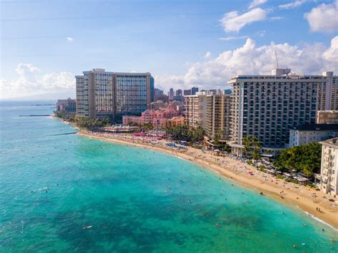 Aerial View of Waikiki Beach and Diamond Head Crater Stock Image - Image of amazing, cold: 110700453