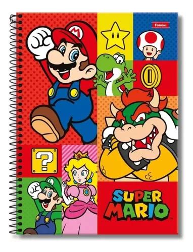 Pack 2 Cuaderno Mario Bros Triple 7mm 150 Hjs Foroni