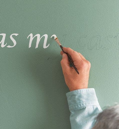 Here S How To Paint Words On Walls Wall Stencil Words Painting