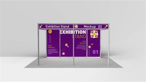 Premium Psd Shell Scheme Exhibition Booth Mockup