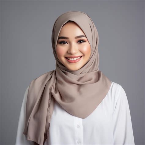 Premium Ai Image Asian Muslim Malay Women Wearing Hijab Smiling