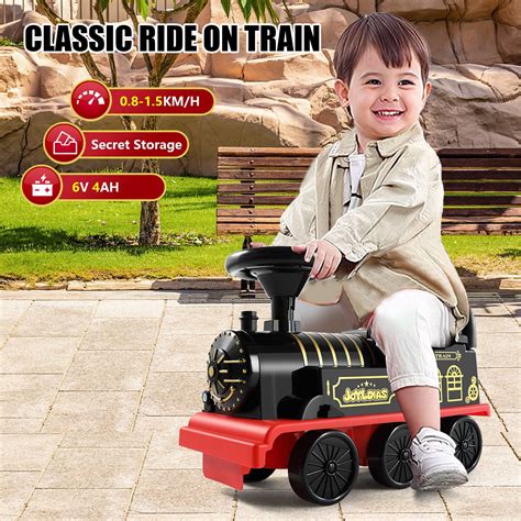 Joyldias Electric 6v Kids Ride On Train Toddlers Age 1 3 Boys Girls W