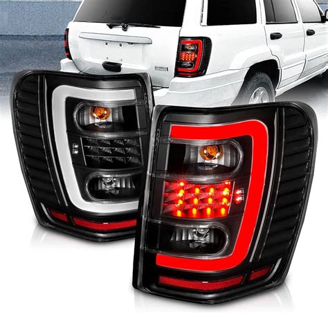 Akkon For Grand Cherokee Dual Led Halo Projector Black