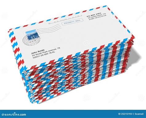 Stack Of Paper Mail Letters Stock Illustration Illustration Of