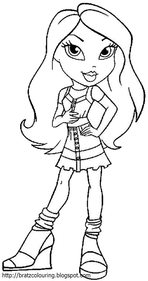 Bratz Coloring Pages Cute Bratz To Print And Color