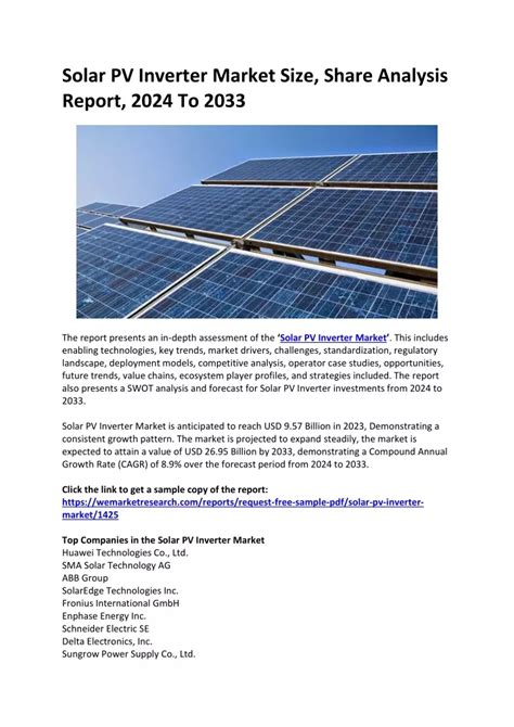 Ppt Solar Pv Inverter Market Size Share Analysis Report Powerpoint