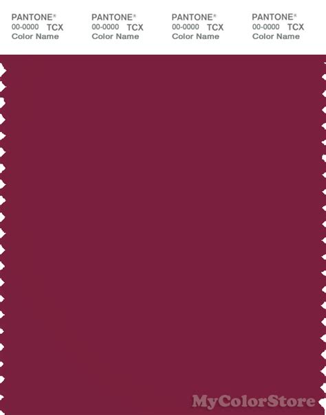 PANTONE SMART 19 2030 TCX Color Swatch Card Beet Red Polycolors