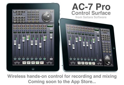 AC-7 Core - virtual DAW controller for the iPad - MPRECKE
