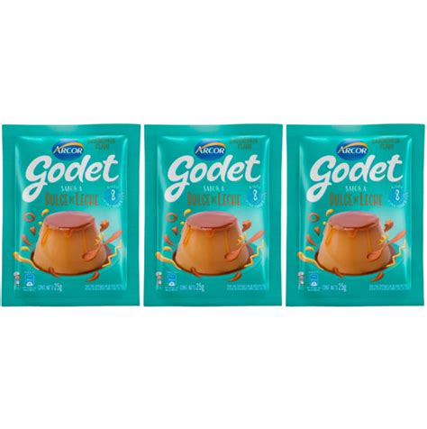 Godet Powder Mix For Preparing Dulce De Leche Flavored Flan Flan Sabor