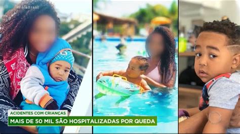 Mais de 50 mil crianças são hospitalizadas vítimas de quedas todos os