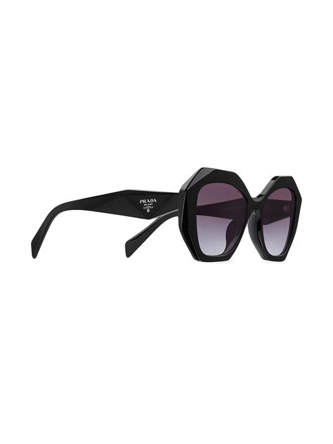 Prada Eyewear Oversized Geometric Frame Sunglasses Farfetch