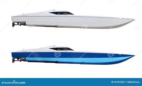 Cigarette Racing Speed Motorboat Boats Isolated Stock Photo - Image: 45181823