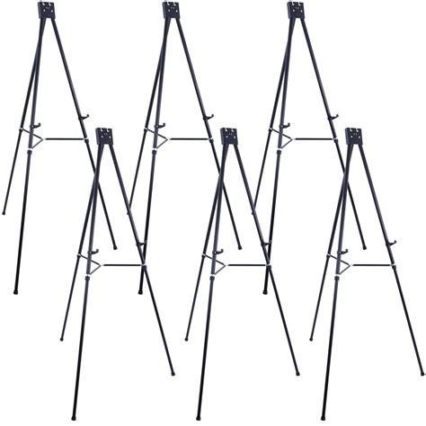 70 High Showroom Xl Aluminum Display Easel Pack Of 6 Heavy Duty Extra Large Black