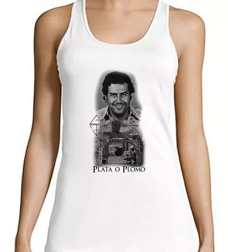 Musculosa Pablo Escobar Dibujo Plata O Plomo En Venta En Capital