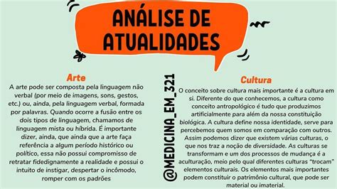 Análise de atualidades Resumo que pode ajudar em redação um resumo bem