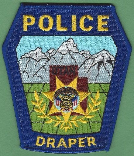 Draper Utah Police Patches Badge Patches