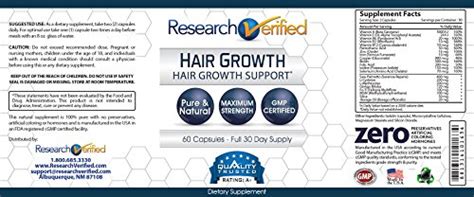 Research Verified Hair Growth Support With Biotin Dht Blockers