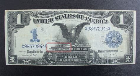 1899 Silver Certificate " Black Eagle " Large Note