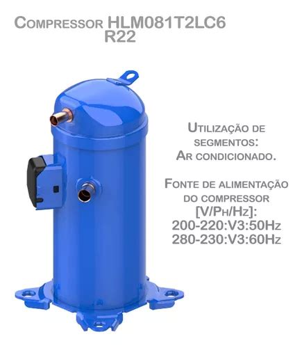 Compressor Scroll Danfoss 7 5tr Rosca 220v Hlm081t2lc6 220v