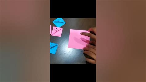 How To Make A Easy Origami Corner Bookmark Diy Youtube