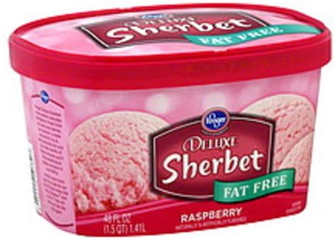 Kroger Raspberry Sherbet Oz Nutrition Information Innit