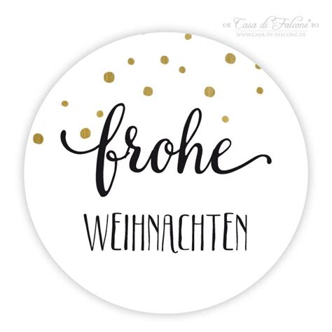 Sticker Frohe Weihnachten Gold Frohe Und Gesegnete Weihnachten