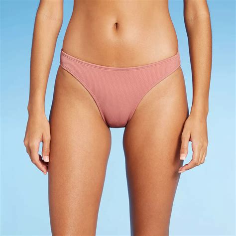 Juniors Ribbed Cheeky Bikini Bottom Xhilaration Mauve Size Xs Ebay