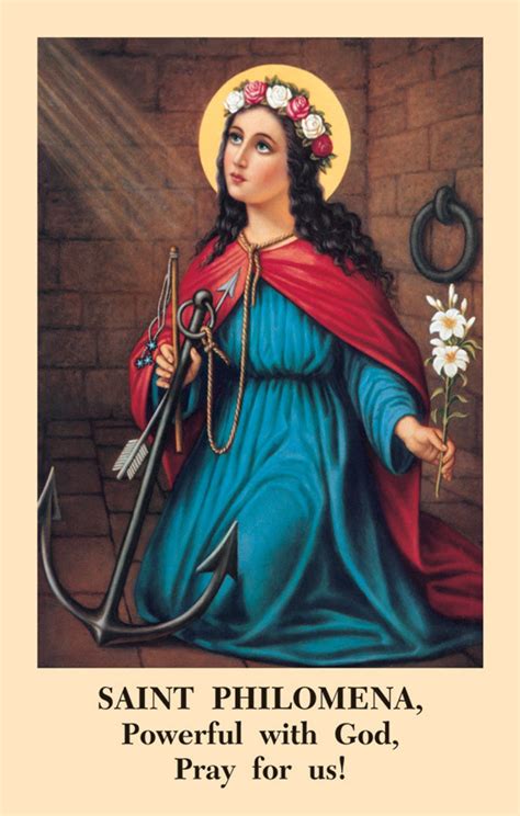 Saint Philomena Novena Prayercard