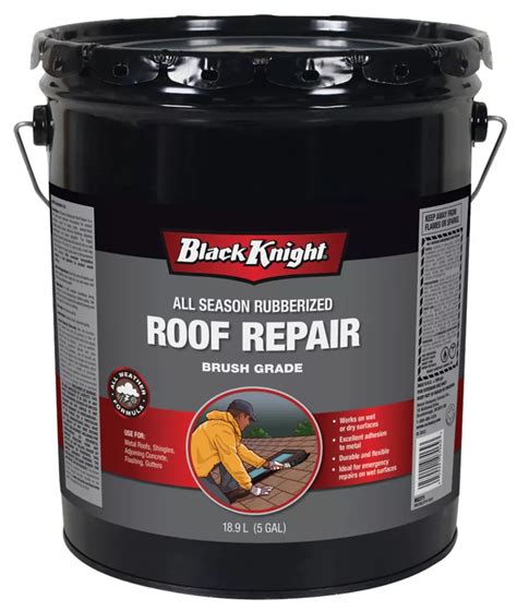 Black Knight L All Season Rubberized Roof Repair The Home Depot