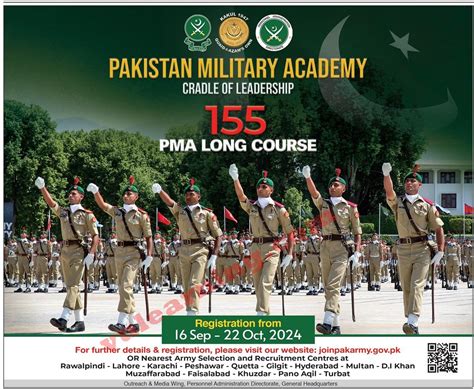 Join Pakistan Army As Commissioned Officer 2024 Through 155 PMA Long