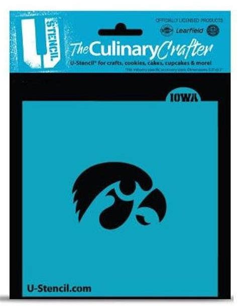 IOWA HAWKEYE College Stencil U Stencil College Stencils - Etsy | Cookie ...