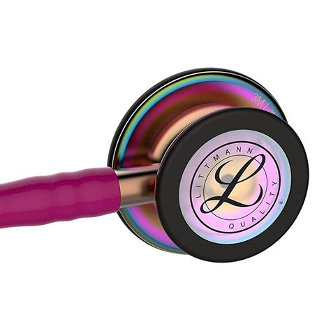 Littmann Classic Iii Raspberry Double Membrane Stethoscope And Rainbow