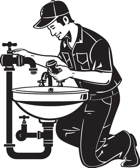 Leak Legend Plumbing Worker Repairs Logo Symbol Fix It Force Worker