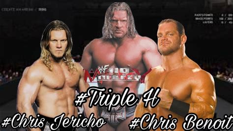 Wwf No Mercy 3 ชายไต่กระได Chris Jericho Vs Triple H Vs Chris Benoit Youtube