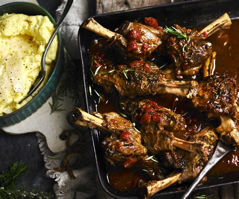 Tomato Braised Lamb Shanks With Creamy Polenta Women S Weekly Food