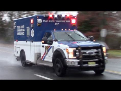 Toms River Twp Police EMS Ambulance 517 Responding 12 22 22 YouTube