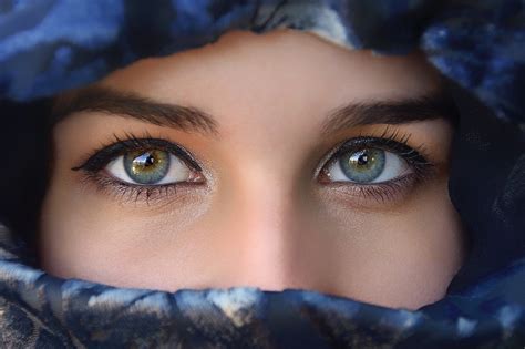 Fondos de pantalla cara mujer modelo ojos verdes fotografía azul