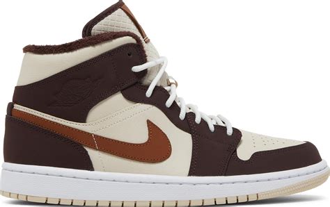 Buy Wmns Air Jordan 1 Mid Se Cream Dark Chocolate Do6699 200 Goat