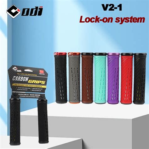 Odi V Bicycle Grips Silicone Shockproof Mtb Cuffs Cnc Aluminium